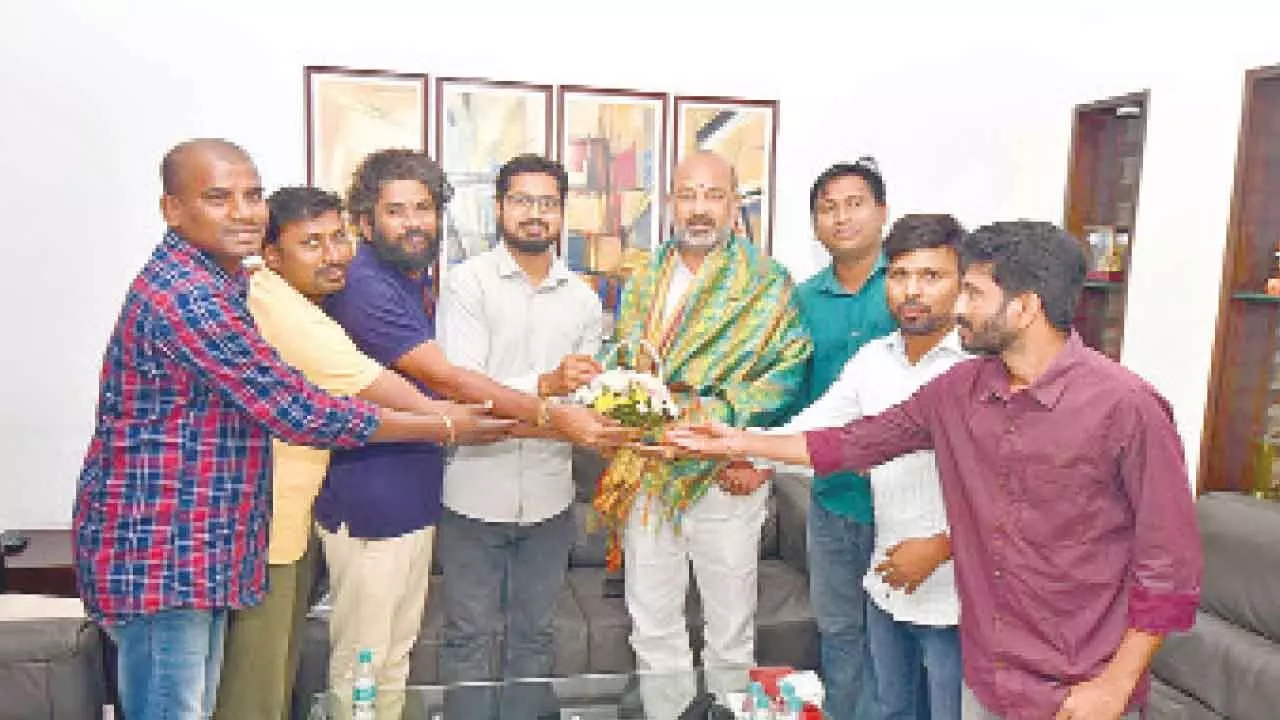 Group-I candidates thank Bandi Sanjay for strong support