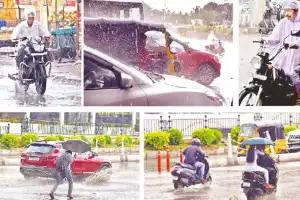 Heavy rains disrupt city life