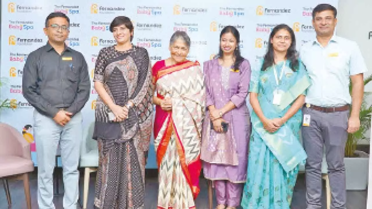 Hyderabad official opens India’s first baby spa in a hospital at Fernandez
