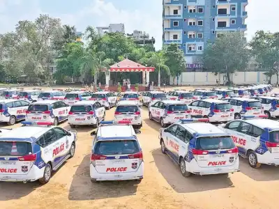 Hyderabad police cars receive new TG stickers