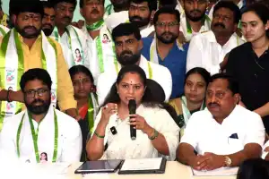 Kavith quits MLC and BRS, criticizes Harish Rao as troublemaker