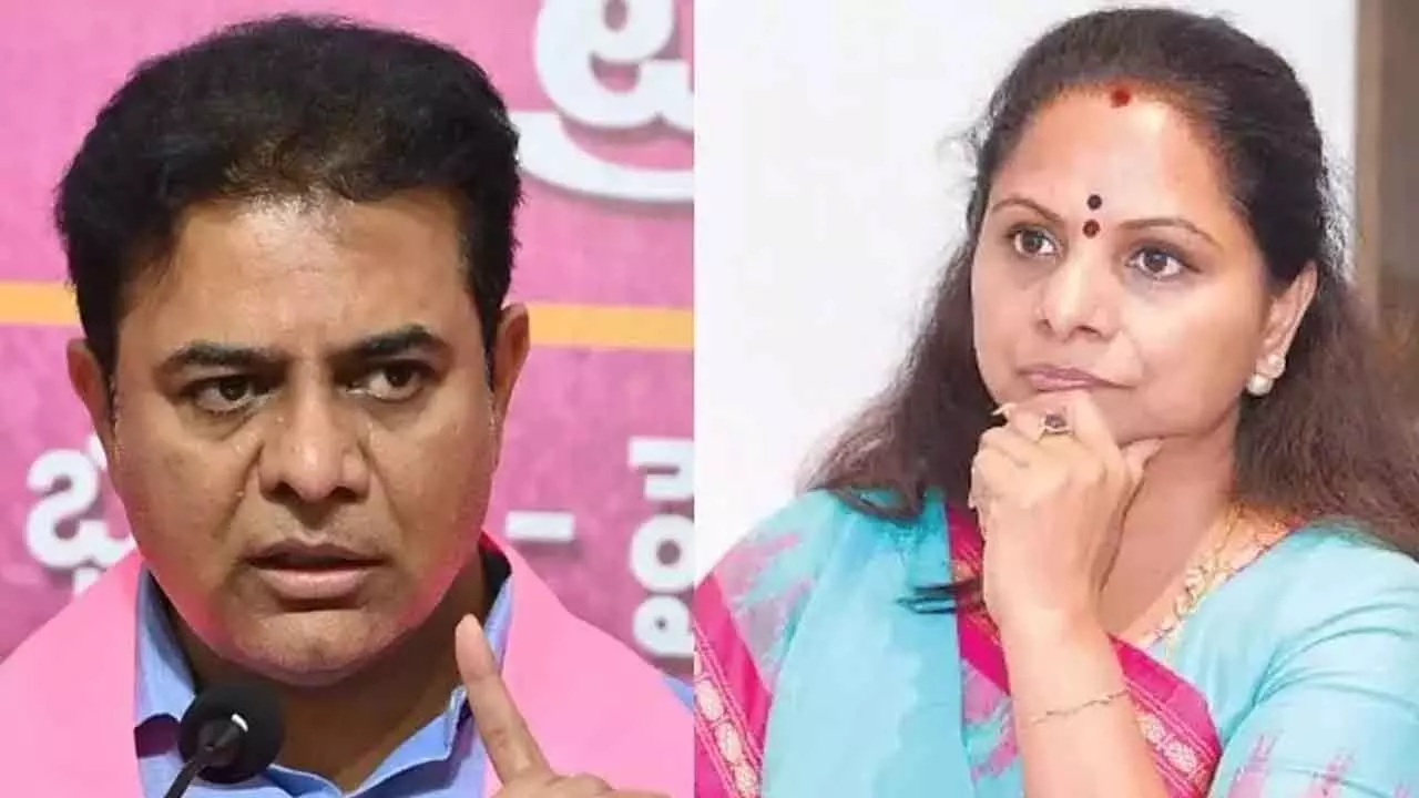 KTR silent on Kavitha’s suspension