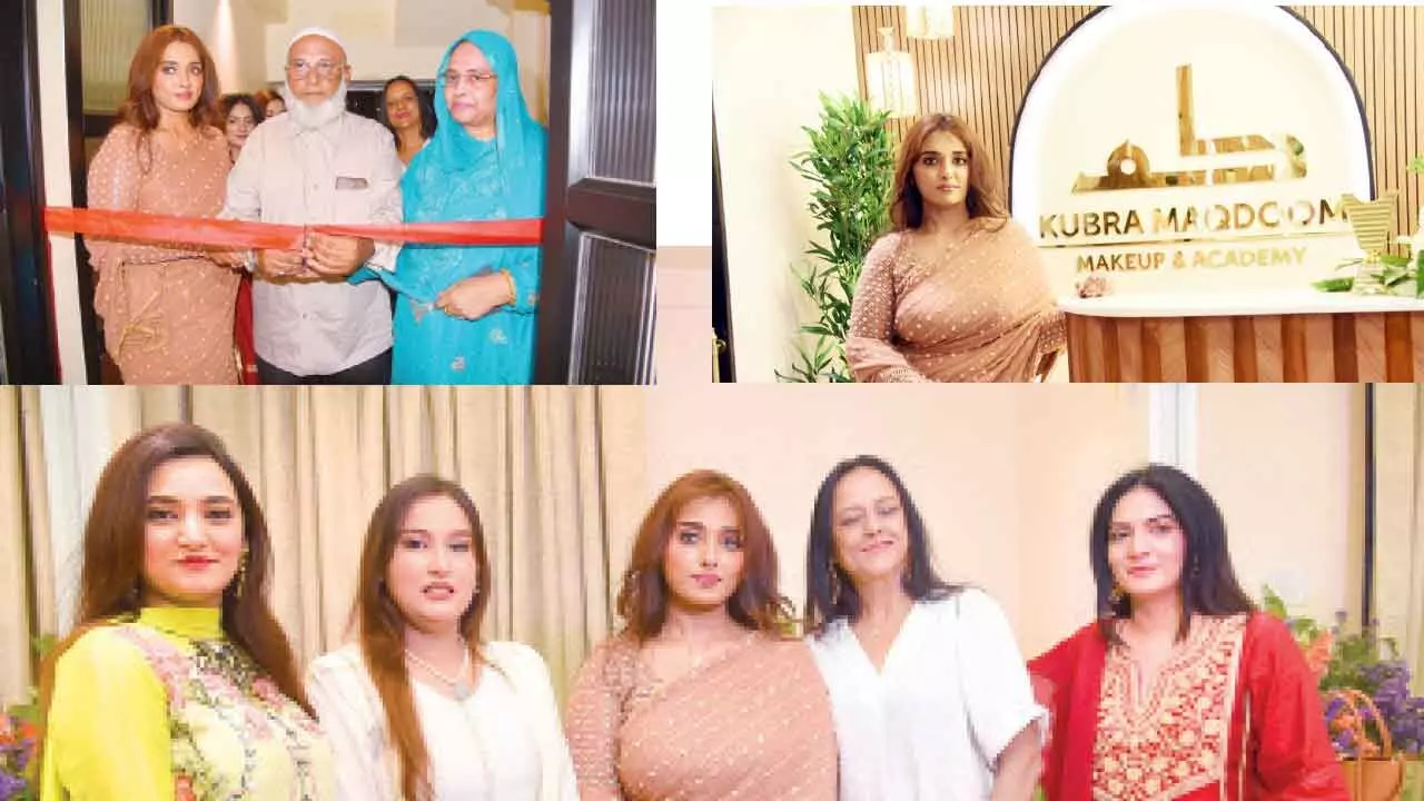 Kubra Maqdoom Makeup Academy Opens in Hyderabad
