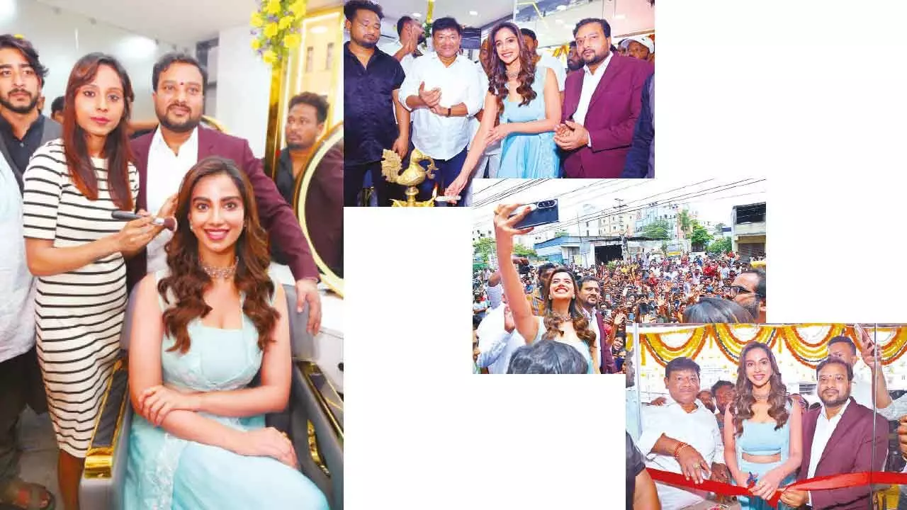 Meenakshi Chaudhary Opens New Unisex Salon in Hyderabad