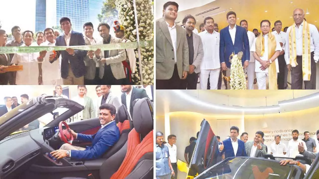 MG opens luxury experience center in Hyderabad