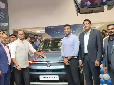 Minister Komatireddy launched Maruti Suzuki Victoris at Pavan Motors