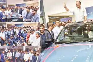 Minister Komatireddy Venkat Reddy Unveils Maruti Suzuki Victoris at Pavan Motors