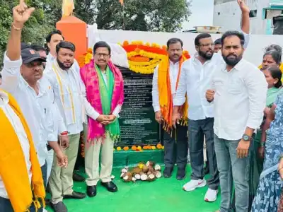 MLA Yennam starts temple shed and wall project in Motinagar, asks for public support for Mahabubnagar’s growth