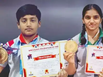 Narayana students win 3 gold medals at 2025 National Grappling Championship