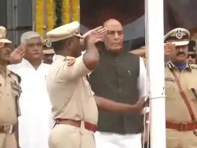 Rajnath Singh joins Telangana Liberation Day event in Secunderabad