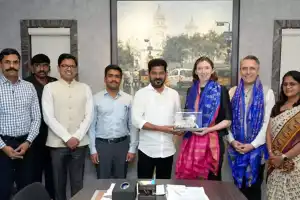 Revanth Reddy meets British High Commissioner Lindy Cameron