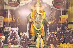 Uppuguda’s ‘Op Sindoor Ganesh’ teaches civic values during festival