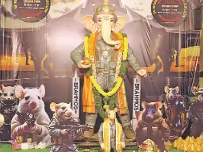 Uppuguda’s ‘Op Sindoor Ganesh’ teaches civic values during festival