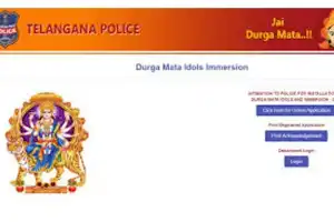 You must register online to install Durga idols