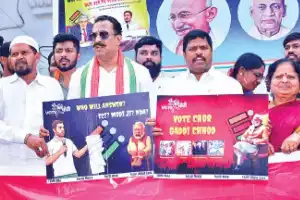 Youth Congress demands ‘Vote Thief’ to step down