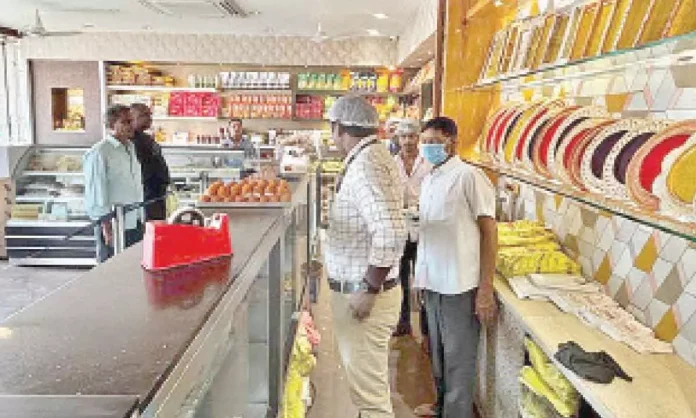 City officials inspect 43 sweet shops before Diwali