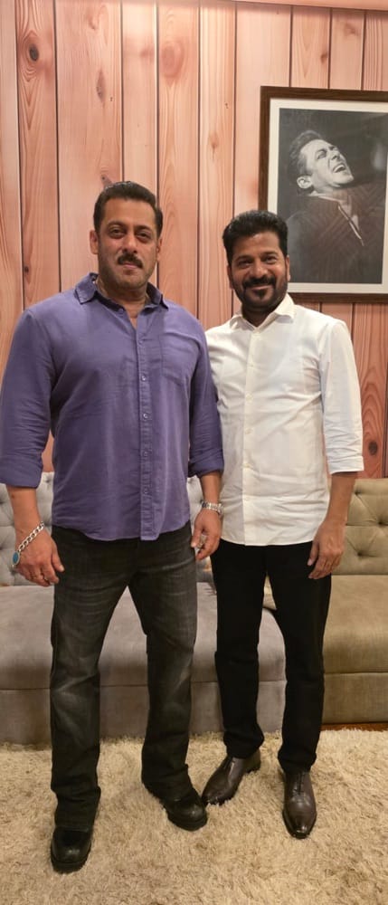 Salman Khan Meets Telangana CM Revanth Reddy, Vows to Promote ‘Telangana Rising’ Globally