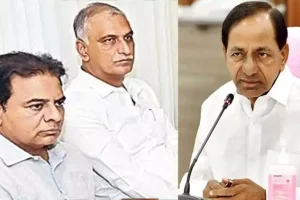 KTR and Harish Rao meet KCR to talk about Jubilee Hills election