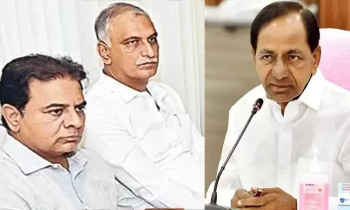 KTR and Harish Rao meet KCR to talk about Jubilee Hills election