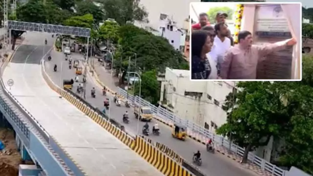 Ponnam Prabhakar Opens New Bridge at Falaknuma