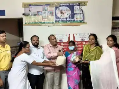 TB Patients in Gadwal Receive Nutrition Kits