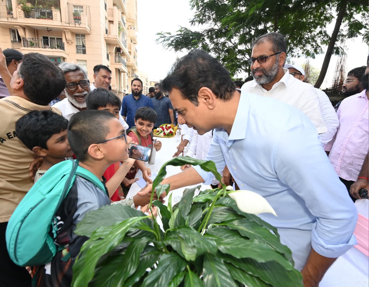 KTR Meets Aditya Empress Towers Residents as Part of Jubilee Hills Campaign