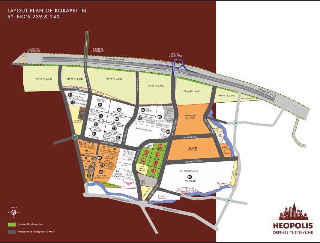 HMDA Announces Mega Land Auction in Hyderabad's Premium Corridors