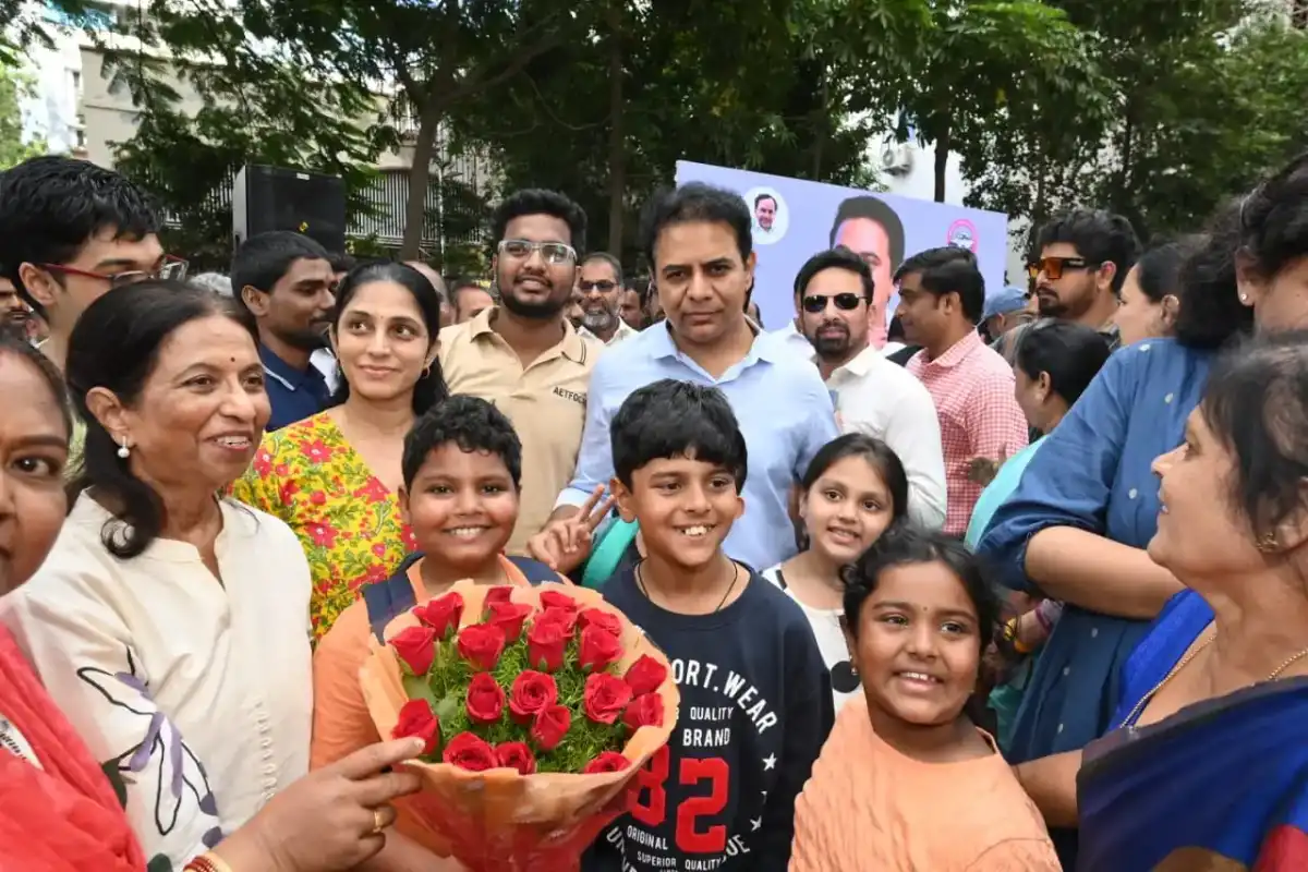 KTR Meets Aditya Empress Towers Residents as Part of Jubilee Hills Campaign