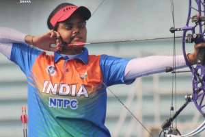 KL University Alumna Jyothi Surekha Vennam Wins Double Gold at Asian Archery Championships