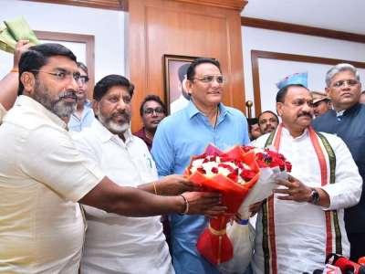 Azharuddin Assumes Charge as Minister for Minorities Welfare and Public Enterprises