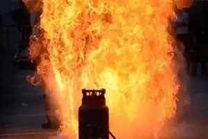 Gas cylinder explodes while welding crusher machine