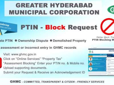 GHMC Launches Online Block Request System for PTIN and Trade Licenses
