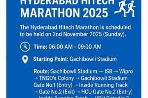 Hyderabad Hitech Marathon 2025: Traffic Advisory and Route Details