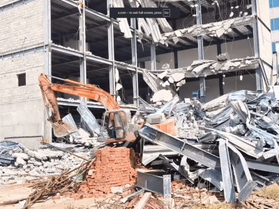 HYDRAA Demolishes Illegal Constructions Linked to Sandhya Sridhar Rao in Gachibowli