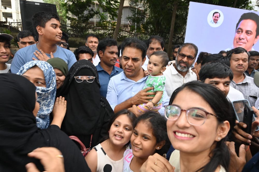 KTR Meets Aditya Empress Towers Residents as Part of Jubilee Hills Campaign