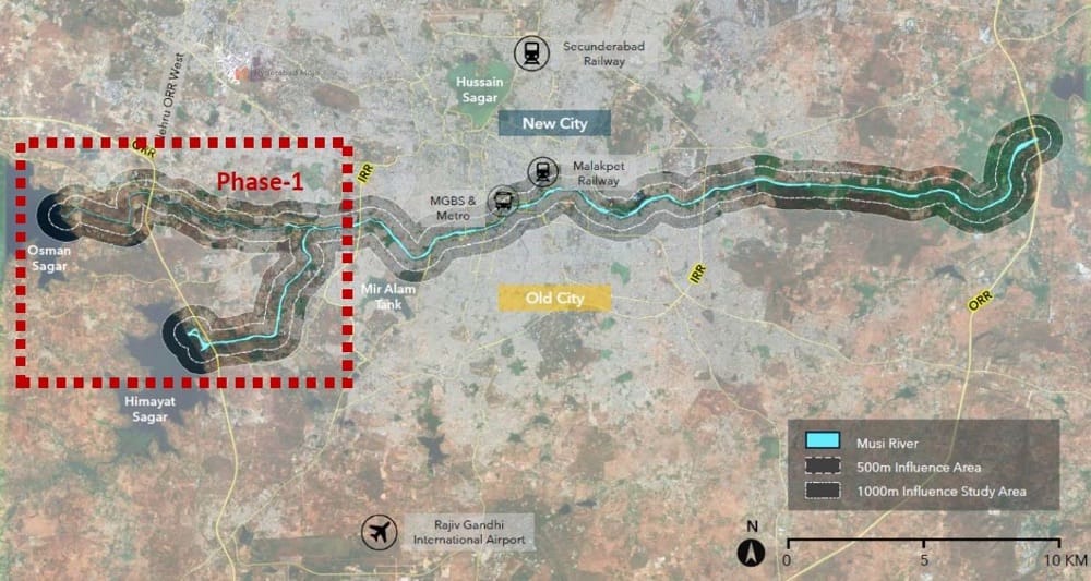 Musi Riverfront Development: 734 Acres of Institutional Land Reallocated for Phase 1 Development