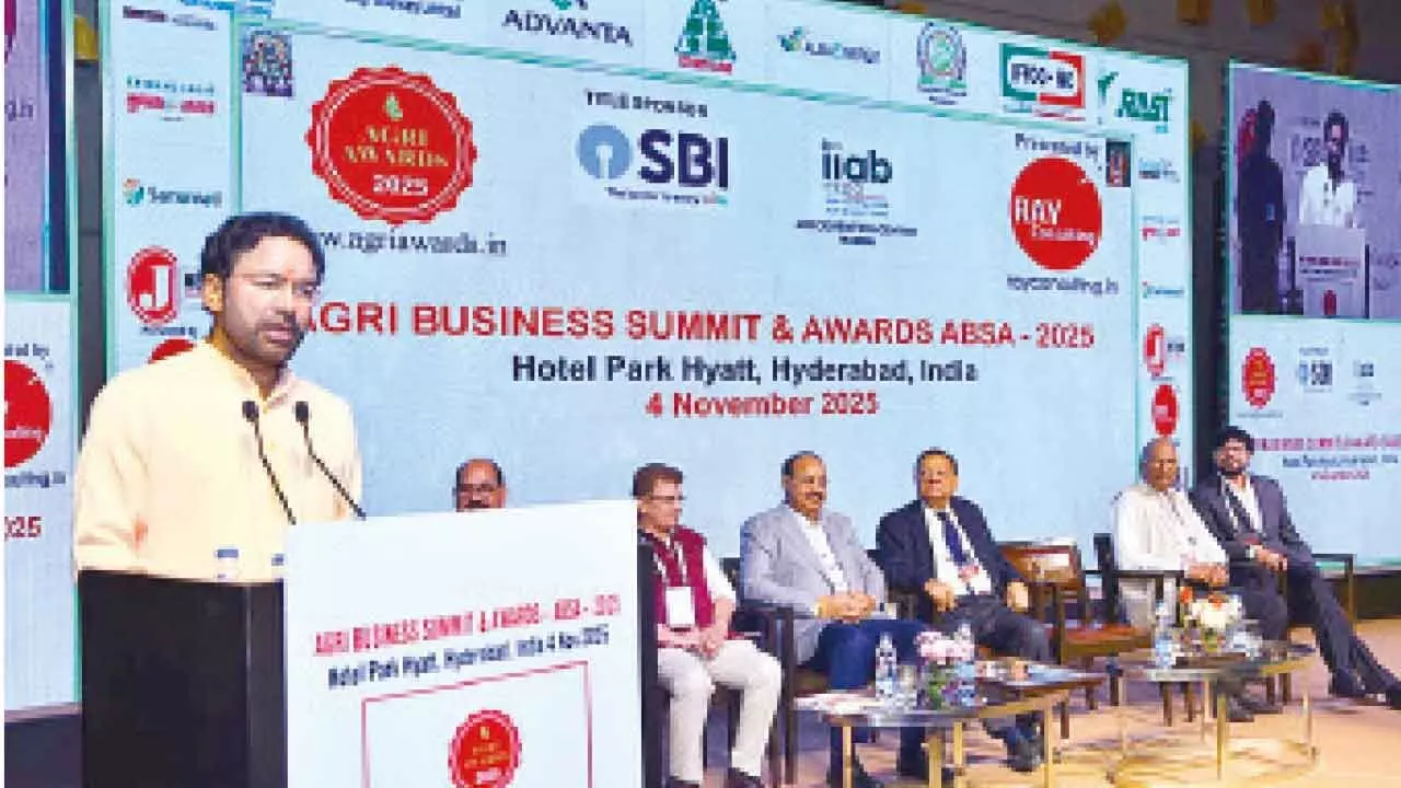 Kishan Reddy says agriculture is crucial for India’s self-reliance at Agri Business Awards