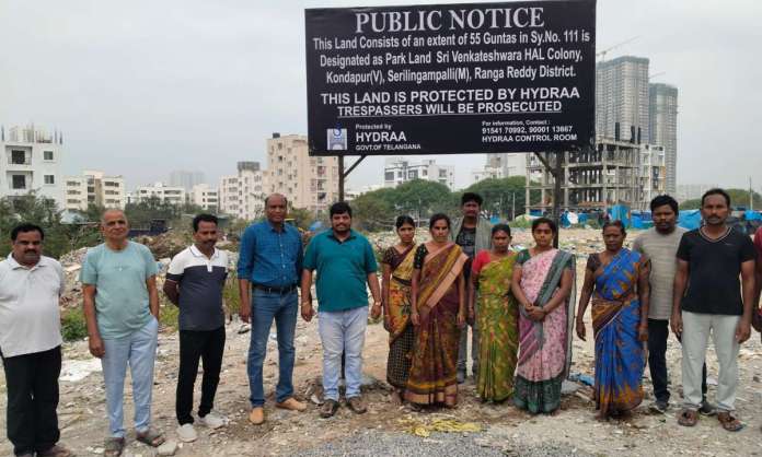 HYDRA Protects Rs.700 Crore Worth Government Land in Kondapur