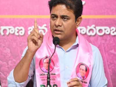 KTR Condemns Attack on BRS Office in Manuguru, Slams Congress for “Reign of Goondaism”