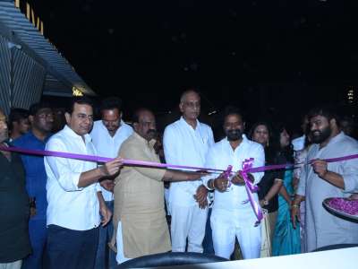 KTR and Harish Rao Inaugurate Livi Cafe & Kitchen in Mokila Village