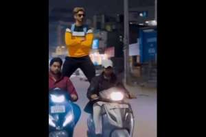 Dangerous Bike Stunts for Reels Turn Rethibowli-Attapur Road into Nightly Hazard