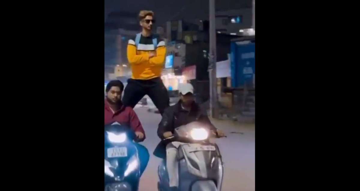 Dangerous Bike Stunts for Reels Turn Rethibowli-Attapur Road into Nightly Hazard