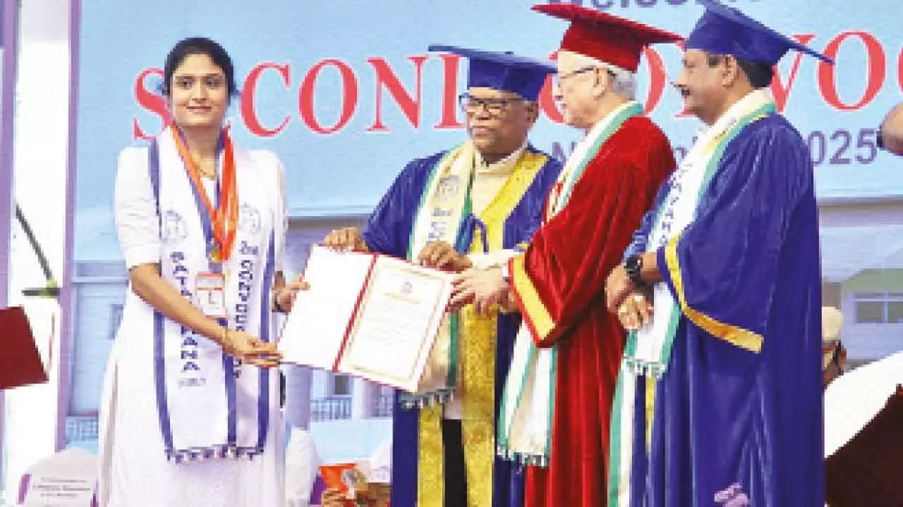 Satavahana University Awards Gold Medals to 161 Students and PhD Degrees to 25 at Graduation Ceremony