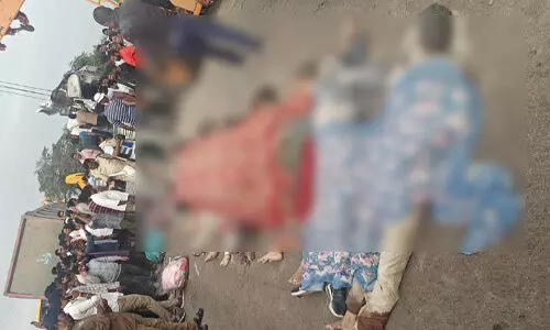 Tipper collides with RTC bus in Chevella: 17 dead