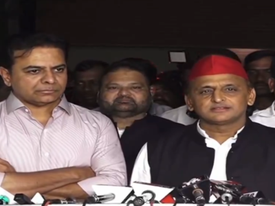 Akhilesh Yadav Meets KTR and CM Revanth Reddy in Hyderabad