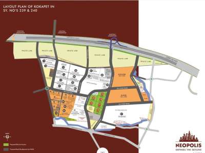 HMDA to Auction 70 Acres of Prime Land Near Kokapet Neopolis in January