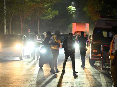 Hyderabad Police Chief leads drunk driving check