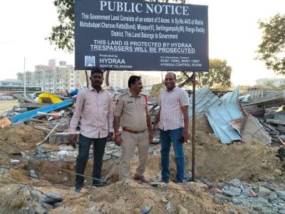 HYDRAA Clears Encroachments in Miyapur, Recovers 5 Acres Govt Land Worth ₹600 Crore