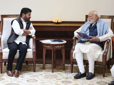 CM Revanth Reddy Meets PM Modi, Congress Leaders in Delhi to Invite for Telangana Rising Global Summit