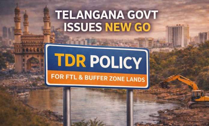 Telangana Govt Issues New GO on TDR for Lake, Nala & Buffer Zone Lands; Major Relief for Affected Landowners